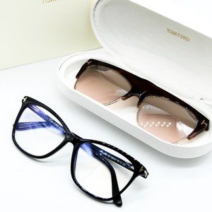 TOM FORD FT 5690-B 001 BLACK AUTHENTIC EYEGLASSES SUNGLASSES W/CASE 55mm